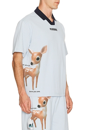 Pleasures Pet Polo in Baby Blue