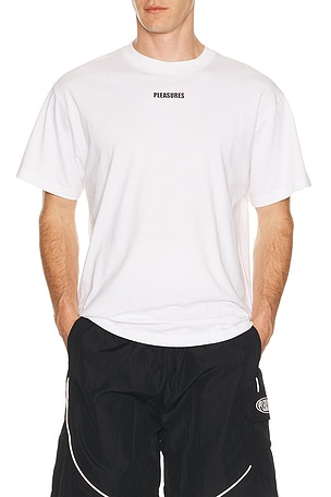 Pleasures Wordmark T-Shirt in White