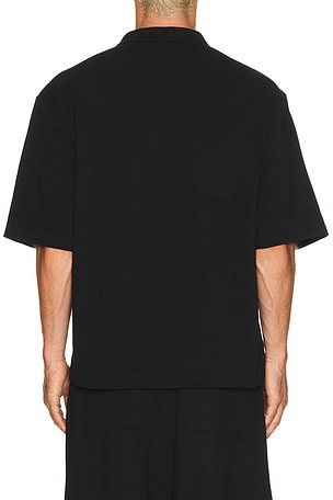 Pleasures Social Rugby Polo in Black
