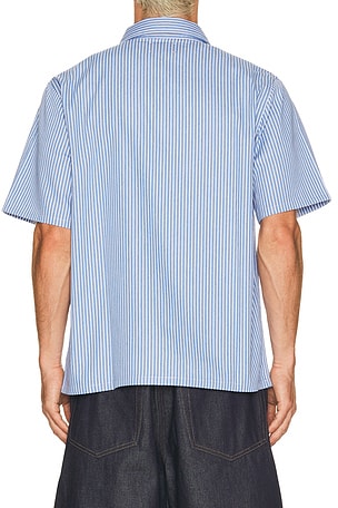 Pleasures Onyx Button Up Shirt in Blue