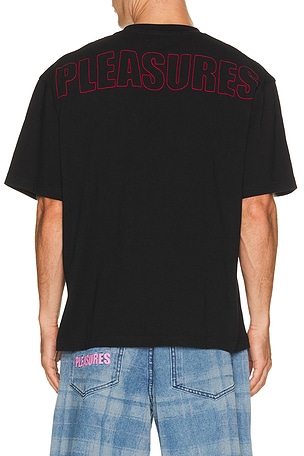 Pleasures Impact Heavyweight Tee in Black