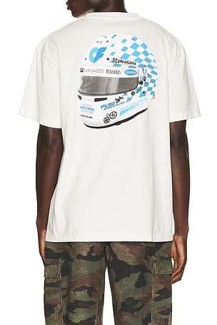 Pleasures x OnlyFans Helmet T-Shirt in White. Size L. Also