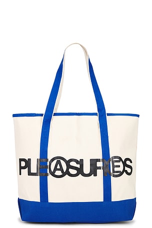 Pleasures Zine Shopper Tote Bag in Blue
