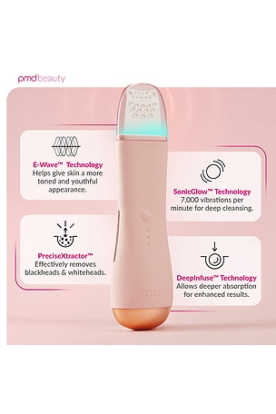 PMD Beauty Wave Pro Lifting, Infusing & Extraction Device in Blush