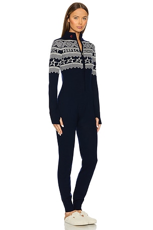 Perfect Moment Holiday Onesie in Navy