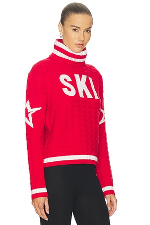 Perfect Moment Glacier Turtle Neck Sweater in Red. Size XS. Also