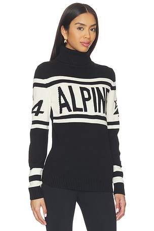 Perfect Moment Womens Alpine Schild Sweater in Black,White