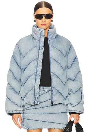 Denim Puffer Jacket Perfect Moment