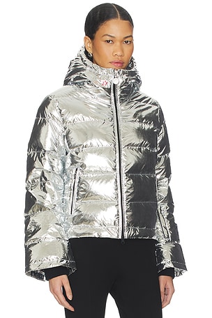 Perfect Moment Polar Flare Ski III Jacket in Metallic Silver