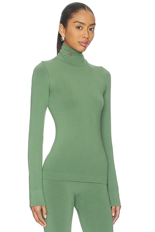 Perfect Moment Perfect Thermal Rollneck in Green