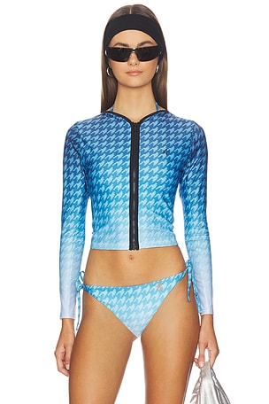 Zip Through Rash Vest Perfect Moment