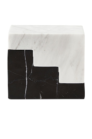 Printworks Marble Bookend in Black,White