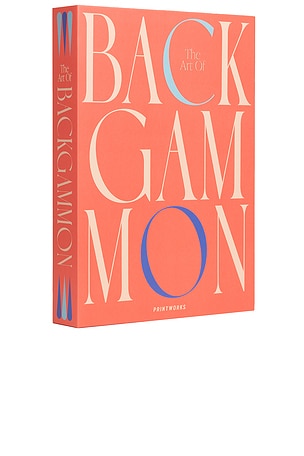 Prentworks MOTIF DAMIER CLASSIC ART OF BACKGAMMON en Rouge