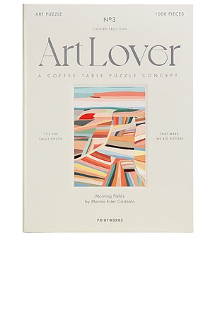 Printworks Art Lover Book Puzzle 1000 Pieces in Morning Fields Printworks