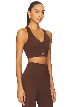 Port de Bras Emma Sports Bra in Chocolate. Size XS. Also