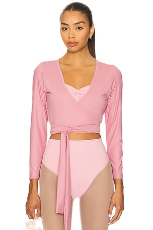 Sage Wrap Top Port de Bras