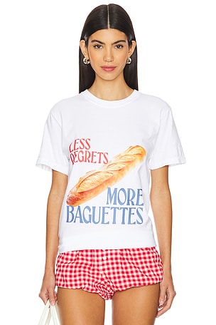 Less Regrets More Baguettes T Shirt Polychrome Goods