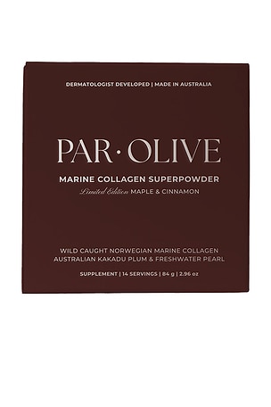 Maple & Cinnamon Pearl Marine Collagen Superpowder Travel Set Par Olive