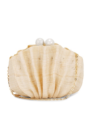 The Origami Shell Clutch Poolside