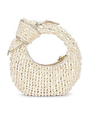 Poolside The Josie Knot Shoulder Bag in Ivory