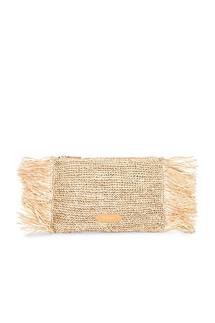 The Tropical Fringe Clutch Poolside