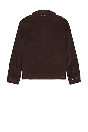 Pop Trading Company Full Zip Jacket in Brown