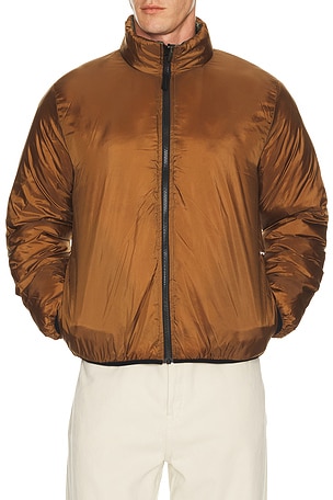 Pop Trading Company Quilted Reversible Jacket in Green