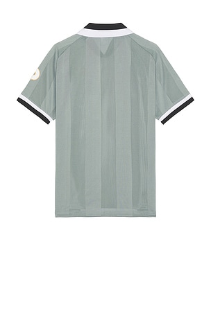 Pop Trading Company Sportif Short Sleeve Shirt in Blue. Size S. Also