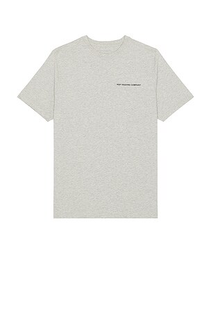 Pop Trading Company Reflective Logo T-Shirt in Grey