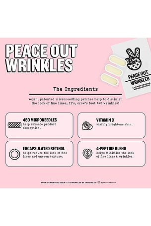 Peace Out Microneedling Anti-wrinkle Retinol Patches