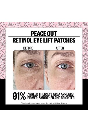 Peace Out Retinol 360° Eye Lift Patches To Lift, Firm And Revitalize Eyes in Beauty: NA