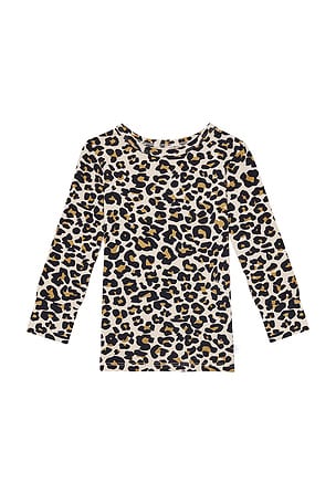 Posh Peanut Classic Pajama Set in Lana Leopard Tan. Size 3/4T. Also