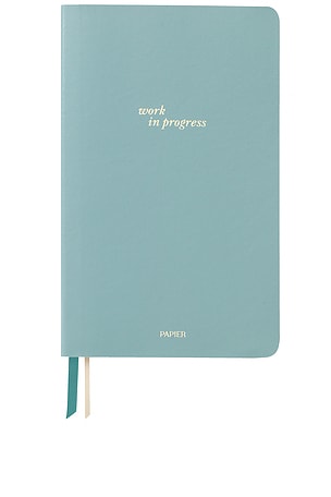 Work in Progress Soft Faux Leather Lined Notebook Papier