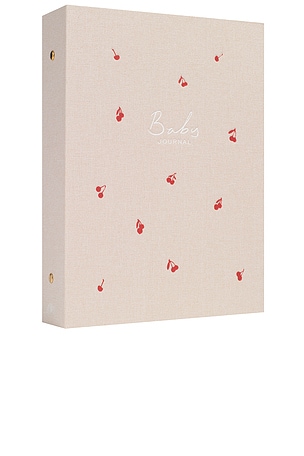 Papier Cherries Baby Binder-folio in Cream