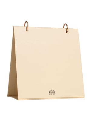 Papier Modern Type Desk Calendar in Pink