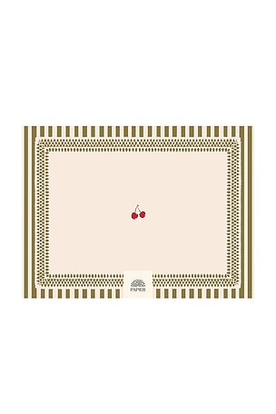 Papier Cherry Meal Planner in Green