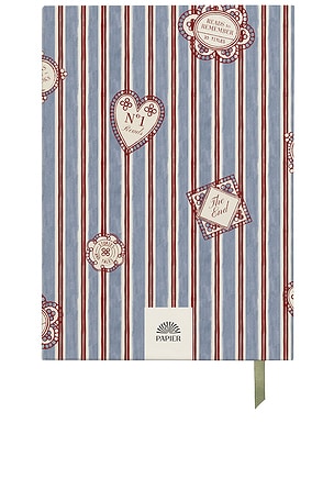 Papier Bibliotheque Reading Journal in Blue