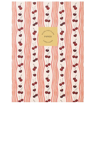 Cherry Wave Soft Cover Lined Notebook Papier