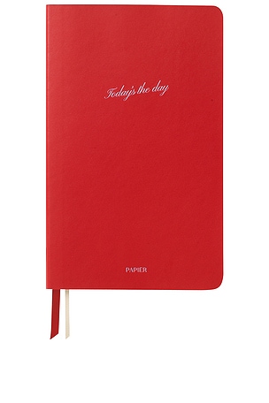 Today's The Day Vegan Leather Softcover Notebook Papier
