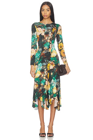 Diagonal Long Sleeve Dress Prabal Gurung