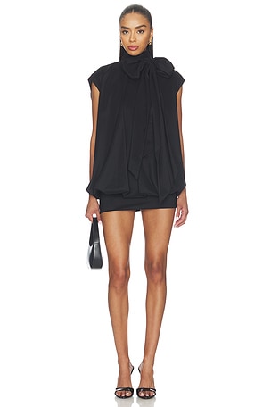 Tie-neck Cocoon Mini Dress Prabal Gurung