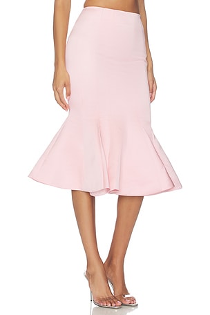 Prabal Gurung Seamed Trumpet Skirt in Pink