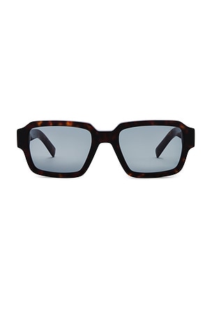 Square Frame Sunglasses in Brown Prada