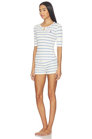 Polo Ralph Lauren Intimates Henley & Shorts Set in White