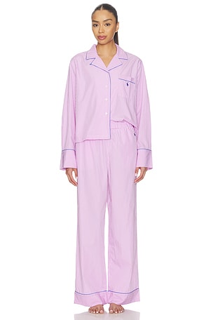 Core 23 Pajama Set With Piping Polo Ralph Lauren Intimates
