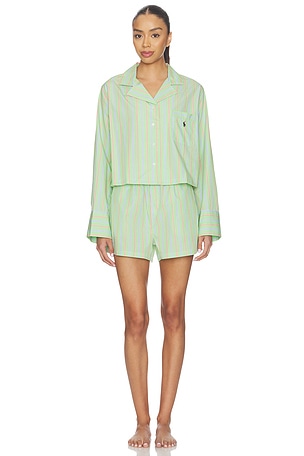 Crop & Boxer Pajama Set Polo Ralph Lauren Intimates