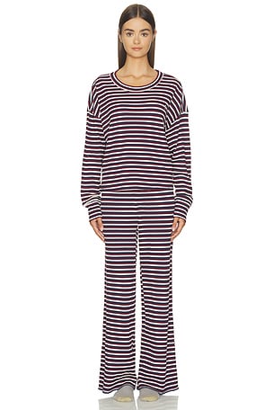 Sleep Club Waffle Long Sleeve Pant Set Polo Ralph Lauren Intimates