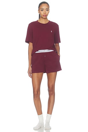 Sleep Terry Short Sleeve & Short Set Polo Ralph Lauren Intimates