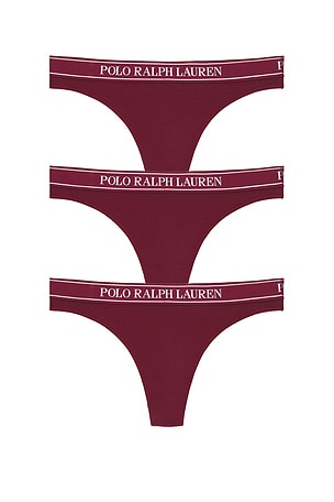 Essentials Thong 3 Pack Polo Ralph Lauren Intimates