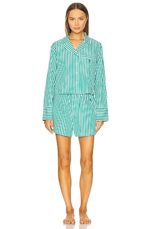 Polo Ralph Lauren Intimates Crop & Boxer PJ Set in Green. Size XS. Also